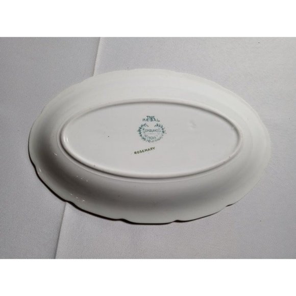 W.H. Grindley and Co. ENGLAND Rosemary Platter 9" Long (9a3) - Picture 6 of 6